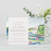 Invitation de la Fête des mariées Blush animée Mou (Debout devant)