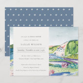 Invitation de la Fête des mariées Blush animée Mou (Devant / Derrière)