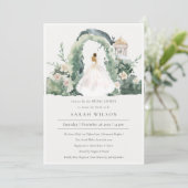 Invitation de la Fête des mariées botanique de l'a (Debout devant)