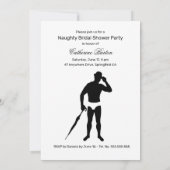 Invitation de la Fête des mariées coquin (Dos)