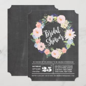 Invitation de la Fête des mariées de courroie d'aq (Devant / Derrière)