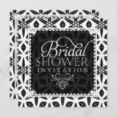 Invitation de la Fête des mariées de géométrie flo (Devant / Derrière)