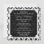 Invitation de la Fête des mariées de géométrie flo (Dos)