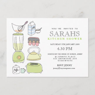 Invitation de la Fête des mariées de thé de cuisin