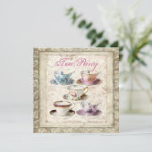 Invitation de la Fête des mariées de thé de pays v (Debout devant)