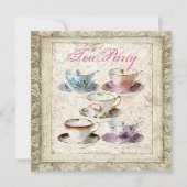 Invitation de la Fête des mariées de thé de pays v (Devant)