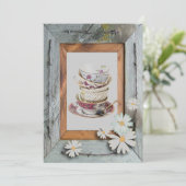 Invitation de la Fête des mariées de thé de pays v (Debout devant)