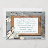 Invitation de la Fête des mariées de thé de pays v (Dos)