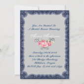 Invitation de la Fête des mariées de thé de pays v (Dos)