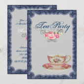 Invitation de la Fête des mariées de thé de pays v (Devant / Derrière)