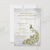 Invitation de la Fête des mariées de vigne Gold Pe (Devant)