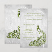 Invitation de la Fête des mariées de vigne verte P (Devant / Derrière)