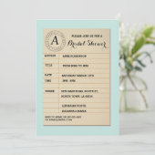 Invitation de la Fête des mariées du livre de bibl (Debout devant)