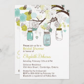 Invitation de la Fête des mariées Florale de print (Devant / Derrière)