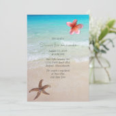 Invitation de la Fête des mariées Ocean Beach (Debout devant)