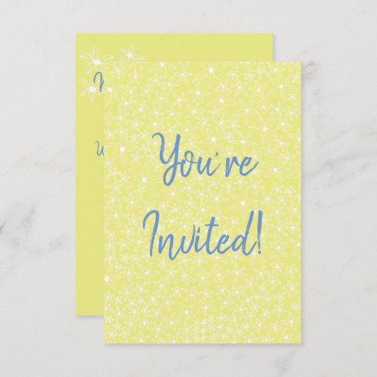 Invitation de la fête des mères (Devant / Derrière)