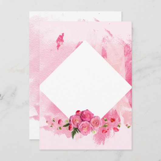 Invitation de la fête des mères (Devant / Derrière)