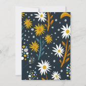 Invitation de la fête des mères - bleu foncé avec (Dos)