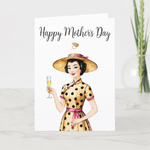 Invitation de la fête des mères - Dame asiatique à