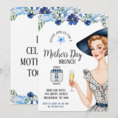 Invitation de la Fête des Mères - Dame avec Casque (Devant / Derrière)