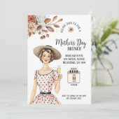 Invitation de la Fête des Mères - Dame avec Casque (Debout devant)