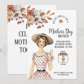 Invitation de la Fête des Mères - Dame avec Casque (Devant / Derrière)