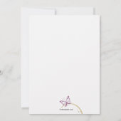 Invitation de la Fête des Mères des Fleurs du Sole (Dos)