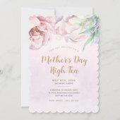 Invitation de la Fête des Mères Florale (Devant)