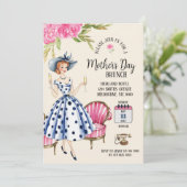 Invitation de la Fête des Mères - Lady Holding Cha (Debout devant)