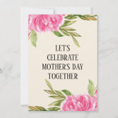 Invitation de la Fête des Mères - Lady Holding Cha (Dos)