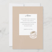 Invitation de la fête des mères sur mesure (Dos)