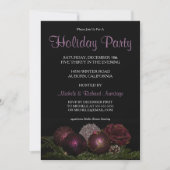 Invitation de la fête des ornements de vacances (Devant)