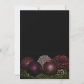 Invitation de la fête des ornements de vacances (Dos)