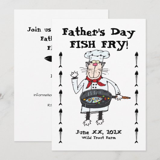 Invitation de la fête des pères (Devant / Derrière)