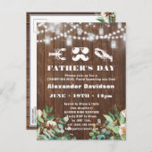 Invitation de la Fête des pères Eucalyptus BUDGET (Devant / Derrière)