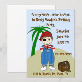 Invitation de la Fête des Pirates (Devant / Derrière)