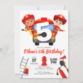 Invitation de la fête des pompiers (Devant)