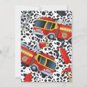 Invitation de la fête des pompiers (Dos)