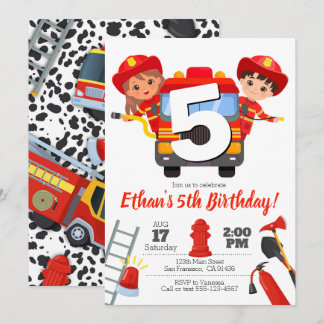 Invitation de la fête des pompiers