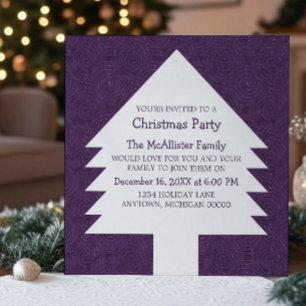 Invitation de la fête des poupées d'arbre de Noël