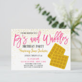 Invitation de la fête des pyjamas et gaufres (Debout devant)