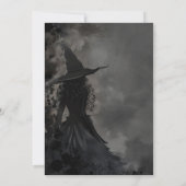 Invitation de la fête des sorcières d'Halloween (Dos)