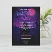 Invitation de la fête des sorcières d'Halloween (Debout devant)