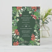 Invitation de la fête des vacances Bushes (Debout devant)