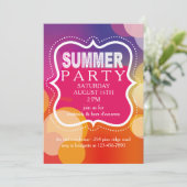 Invitation de la fête d'été (Debout devant)