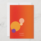 Invitation de la fête d'été (Dos)