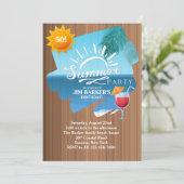 Invitation de la fête d'été (Debout devant)