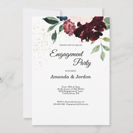 Invitation de la fête d'été (Devant)