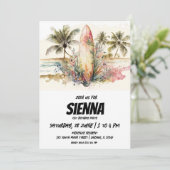 Invitation de la fête d'été de plage (Debout devant)