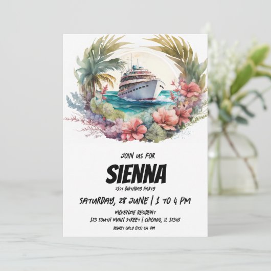 Invitation de la fête d'été de plage (Debout devant)